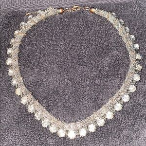 Silver Chain Metal Statement Necklace